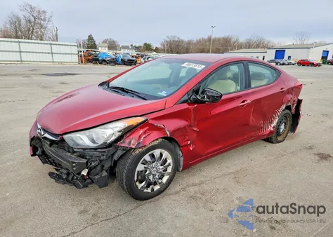 2013 Hyundai Elantra Gls из США, поврежденный, VIN 5NPDH4AE2DH221846